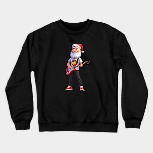 Santa Claus Guitar Crewneck Sweatshirt